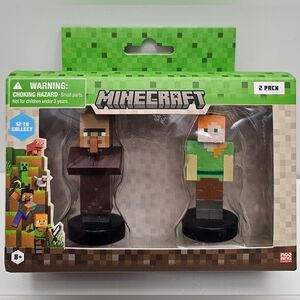 Minecraft Stampers 2 Pack Featuring Alex & Villager, New In Box